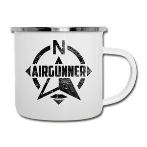 AIRGUNNERS FOR VETERANS Enamel Metal Mug - white