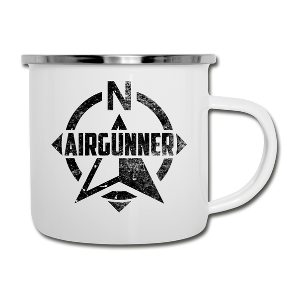AIRGUNNERS FOR VETERANS Enamel Metal Mug - white
