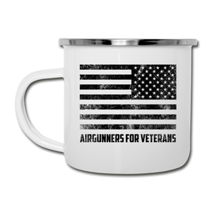 AIRGUNNERS FOR VETERANS Enamel Metal Mug - white