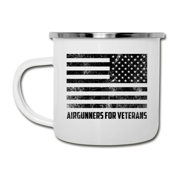 AIRGUNNERS FOR VETERANS Enamel Metal Mug - white