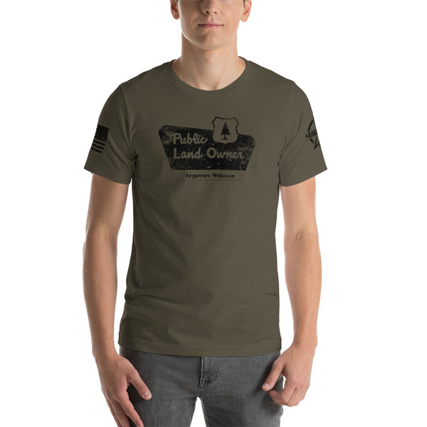 Public Land Owner T-shirt / Army or Slate