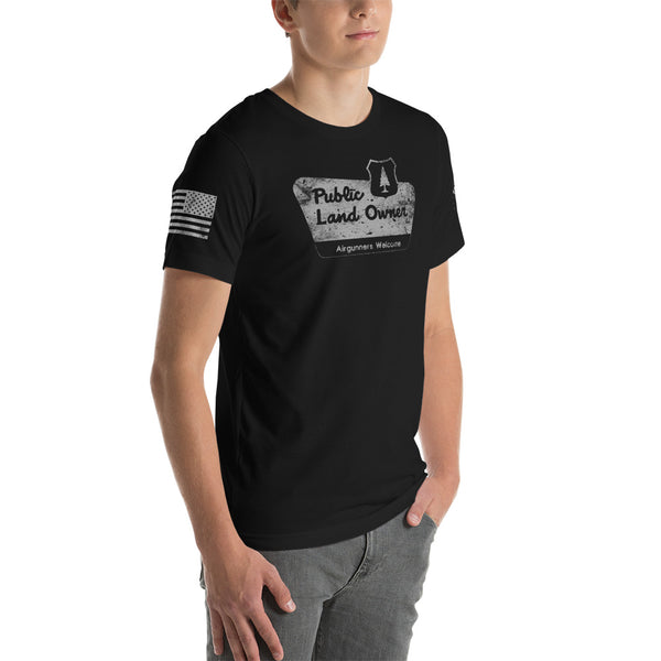 PUBLIC LAND OWNER T-Shirt / Black